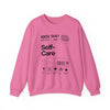 "Self-Care Nutritional Label" Cozy Sweatshirt