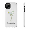 "Keep Growing" Motivational Phone Case - White