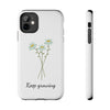 "Keep Growing" Motivational Phone Case - White