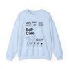 "Self-Care Nutritional Label" Cozy Sweatshirt