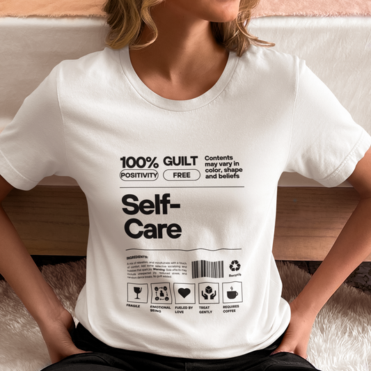 "Self-Care Nutritional Label" Cozy T-Shirt